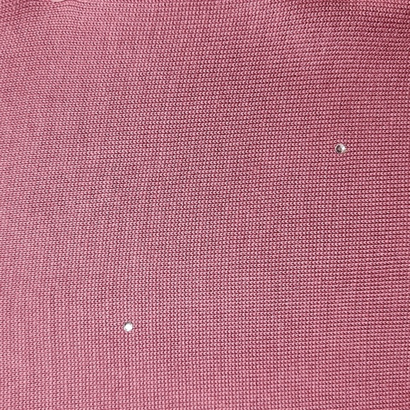 Silk Club Collection Women's Silk Pink Crystal Embellished Cardigan Size S - Picture 4 of 5